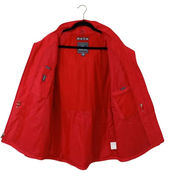 Pacific Trail Ladies Red Hooded Outdoor Jacket M Adjustable Cuffs & Pockets Mens - Picture 10 of 13
